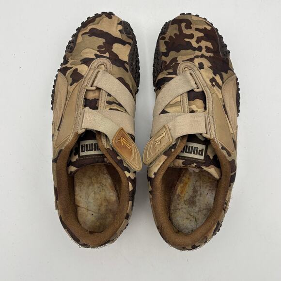 VTG Y2K Puma Mostro Camo Sneakers Retro Strap Trainers Shoes Women's 8.5 - Picture 6 of 11